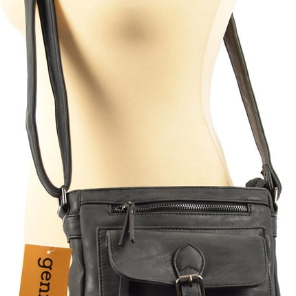 Schoudertas - Crossbodytas - tassen - tassen dames - tassen kopen - tassen hengsel - tassen Zwart - Dames tas - handtas - handtassen - handtas dames - handtassen dames - handtas Zwart - WDL-3182