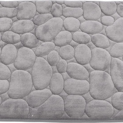 Badmat & WC Mat Set -Douche mat set - Grijs - 80cm x 50cm - badmat set 3-delig - Soft Foam - Extra Zacht - FOAM