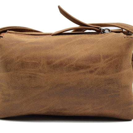 Tas - tasssen - bags - Bag- Bicky Bernard- Harmonica 3-Vaks tasje - schoudertasje - crossbody tasje - Camel