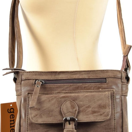 Schoudertas - Crossbodytas - tassen - tassen dames - tassen kopen - tassen hengsel - tassen Bruin- Dames tas - handtas - handtassen - handtas dames - handtassen dames - handtas Bruin - WDL-3182