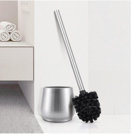  Toiletborstel RVS met Zeepdispenser - Wcborstel Rvs - RVS Toiletborstel in houder - Toiletborstelhouder - Wc borstel