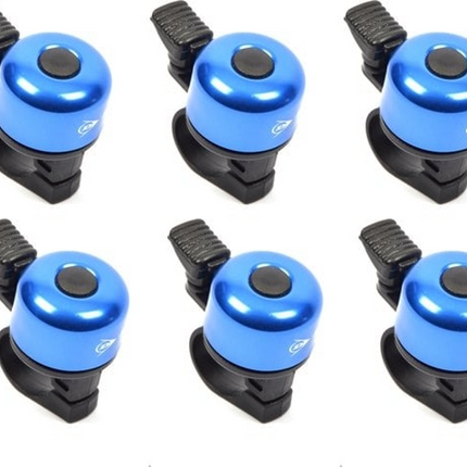 Mini Fietsbel 50 mm Blauw – Universele Fietsbel voor Racefiets, Stadsfiets & Kinderfiets – Lichtgewicht & Luide Bel – Fietsaccessoires