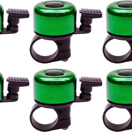 Stoere Fietsbel 4 cm Groen – Mini Fietsbel voor Racefiets, Kinderfiets & Stadsfiets – Universeel – Lichtgewicht & Luide Bel