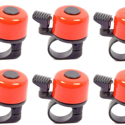 Fietsbel Mini 4 cm Rood – Stoere Fietsbel voor Racefiets, Kinderfiets & Stadsfiets – Universeel – Lichtgewicht – Beste Fietsbel Geluid