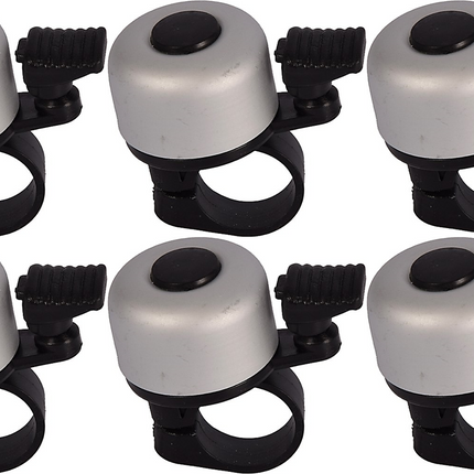 Fietsbel Aluminium Grijs – Ø55 mm – Universele Fietsbel voor Racefiets, Kinderfiets & Stadsfiets – Helder Geluid – Beste Fietsaccessoire