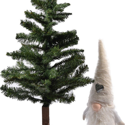 Gnome kerstkabouter | Kerstdecoratie voor binnen | Kabouter Gnome Dwerg Kerst WIT 23X15X85 cm