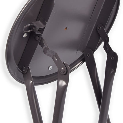 Vouwkrukje Velvet Zitvlak Bekleed - Grijs 45 cm 