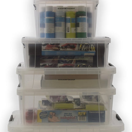 Set van 6 Opbergboxen| Opberger | Opbergbak | Opbergdoos | Opbergbakken | Bakken | polypropyleen