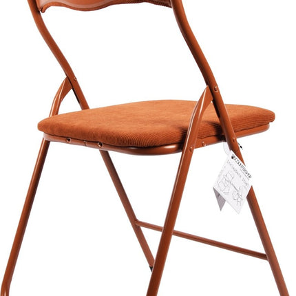 Premium Klapstoel Zithoogte 43 cm - Velvet Klapstoel Kopen - Partystoel Camel