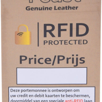 Portemonnee - Portemonnee dames - Portemonnee heren - Portemonnee pasjes - RFID Protected Anti skim - 4East - 4E-209- Grijs - Antraciet