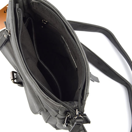 Schoudertas - Crossbodytas - tassen - tassen dames - tassen kopen - tassen hengsel - tassen Zwart - Dames tas - handtas - handtassen - handtas dames - handtassen dames - handtas Zwart - WDL-3182
