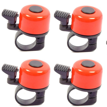 Fietsbel Mini 4 cm Rood – Stoere Fietsbel voor Racefiets, Kinderfiets & Stadsfiets – Universeel – Lichtgewicht – Beste Fietsbel Geluid