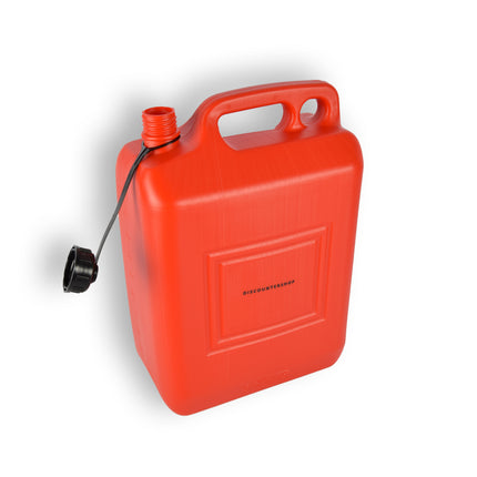 1x | Jerrykan | met trechter | Rood | Polyethylene | met afsluitbare kap | 10 liter | Benzinekan | Jerrycanhouder | 37.5cm*14.5cm*26.5cm