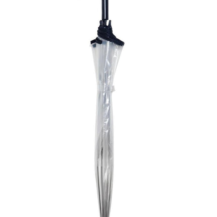 Doorzichtige Koepelparaplu - Lichtgewicht & Windbestendig  - Opent Automatisch - Zwart/Transparant  - Ø85cm