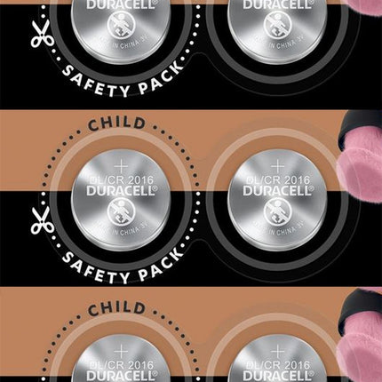 6 Stuks - Duracell CR2016 Professional Electronics 3V Lithium knoopcel - Duracell Lithium CR2016 3V - 6 stuks