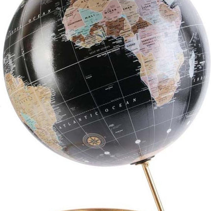 Wereldbol met metalen standaard - Diameter 21 cm - Wereldbol - Draaibare wereldbol globe Classic- Educatieve wereldkaart - Duurzame roestvrijstalen basis Gemakkelijk draaien - Stijlvol decor