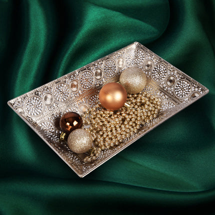 Elegante Sieradendoosjes voor al je Juwelen - Zilveren Opbergdoos - 17x6x28cm