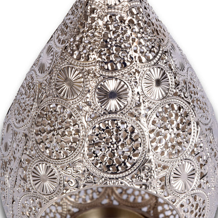 Waxinelichthouders | Kaarsenhouders | Metalen | Kandelaar | zilverige | Theelichthouder | Lantaarn | 22cm*17.5cm 