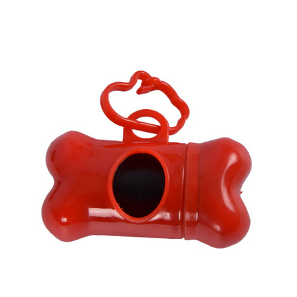 Poepzakjes en Accessoires - Hondenpoepzakjes, Houder en Dispenser - Rood, Kunststof - 0.04 kg - 8 cm x 3.5 cm