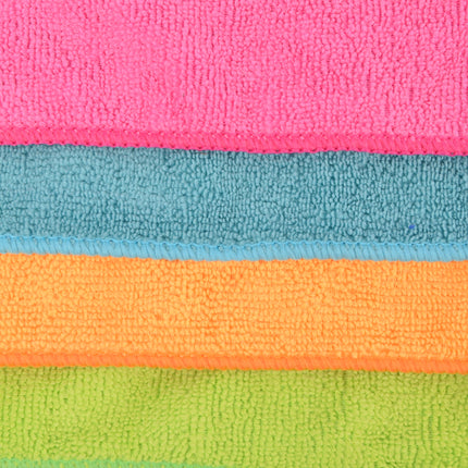 Kleurrijke Sopdoekjes Set van Microvezel - Praktische Reinigingsdoekjes voor Thuis - 2 Sets (8 Doeken) - 40cm x 29cm - Gemaakt van Polyester