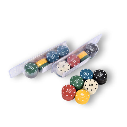 3 set | 144 stuks | Poker chips | Poker set | pokerspel | casino | kaartspel | pokeren | 20.5CMx6.5CMx5CM