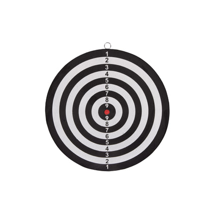 Robuust en Stijlvol Dartbord Set met Pijlen - Eenvoudig te Installeren, Ideaal voor Elk Dartspel - Zwart & Wit, Groen & Rood, Kunststof, 29cm