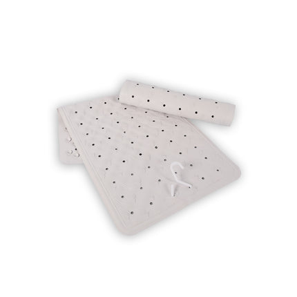 2x | Anti-Schimmel | Badmat | Badkamer mat |Wit | rubber | Douchemat | 76cm*36cm | diameter 102cm