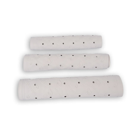 3x | Anti-Schimmel | Badmat | Badkamer mat |Wit | rubber | Douchemat | 76cm*36cm | diameter 102cm