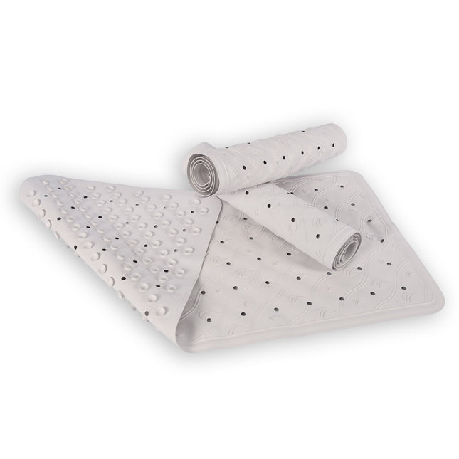 3x | Anti-Schimmel | Badmat | Badkamer mat |Wit | rubber | Douchemat | 76cm*36cm | diameter 102cm