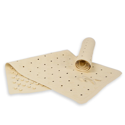 2x | Anti-Schimmel | beige | Badmat | rubber | Badkamer mat | Diameter:102cm | Douchemat | 36cm*76cm