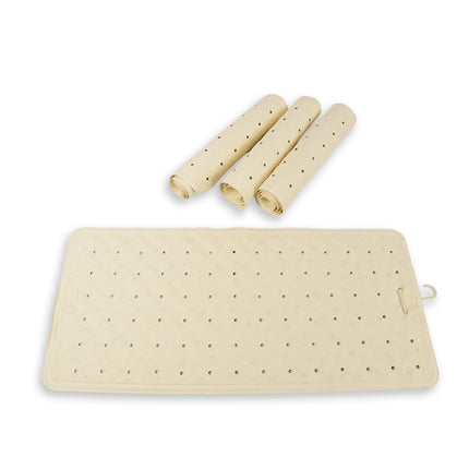 4x | Anti-Schimmel | beige | Badmat | rubber | Badkamer mat | Diameter:102cm | Douchemat | 36cm*76cm