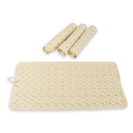 4x | Anti-Schimmel | beige | Badmat | rubber | Badkamer mat | Diameter:102cm | Douchemat | 36cm*76cm