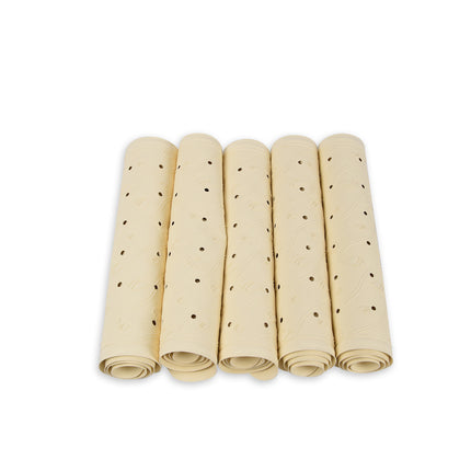 5x | Anti-Schimmel | beige | Badmat | rubber | Badkamer mat | Diameter:102cm | Douchemat | 36cm*76cm