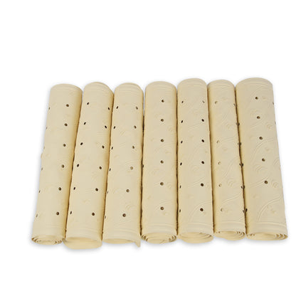 7x | Anti-Schimmel | beige | Badmat | rubber | Badkamer mat | Diameter:102cm | Douchemat | 36cm*76cm
