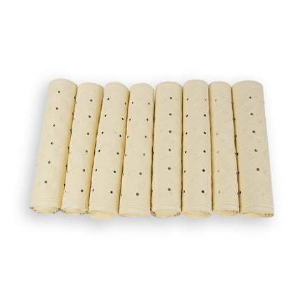 8x | Anti-Schimmel | beige | Badmat | rubber | Badkamer mat | Diameter:102cm | Douchemat | 36cm*76cm