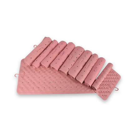 Antislipmat in Roze - 76cm x 36cm - 100% Natuurlijk Rubber - Gewicht: 6,250kg - Set bestaat uit 10 stuks