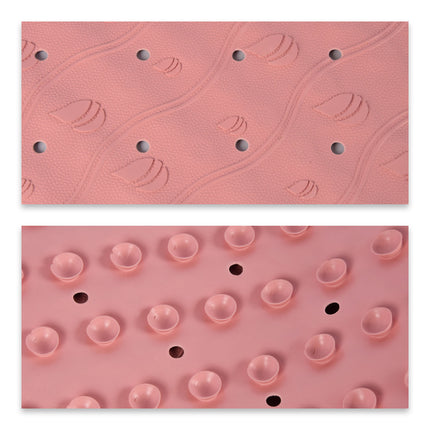 Antislipmat in Roze - 76cm x 36cm - 100% Natuurlijk Rubber - Gewicht: 6,250kg - Set bestaat uit 10 stuks