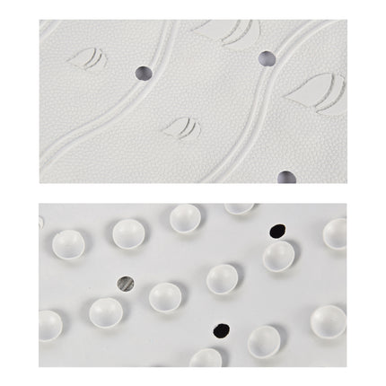 Grijze Anti-Schimmel Badmat - 4-pack - Duurzame Douchemat - Gemaakt van 100% Natuurrubber - Afmetingen: 76cm x 36cm