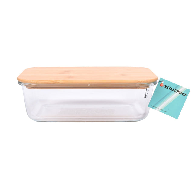Rechthoekig Transparant Vershoudbakje voor Gezonde Maaltijden - 22cm x 17cm x 7.5cm - Vaatwasser- en Magnetronbestendig - 1520ml