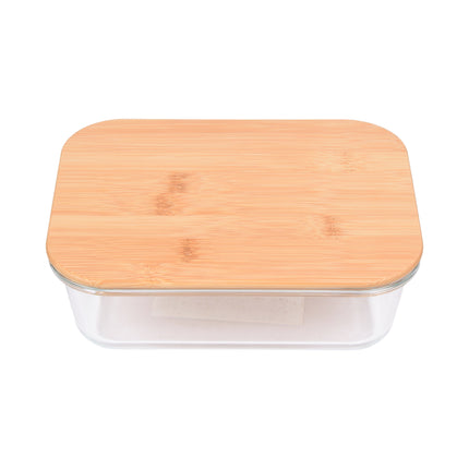 Rechthoekig Transparant Vershoudbakje voor Gezonde Maaltijden - 22cm x 17cm x 7.5cm - Vaatwasser- en Magnetronbestendig - 1520ml