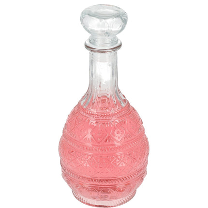 Kristallen Karaffen Set van 2 - Wijnkaraffen Decanteer 1 Liter Elk - Loodvrije Karaf voor Rode Wijn, Whisky, Bourbon & Meer