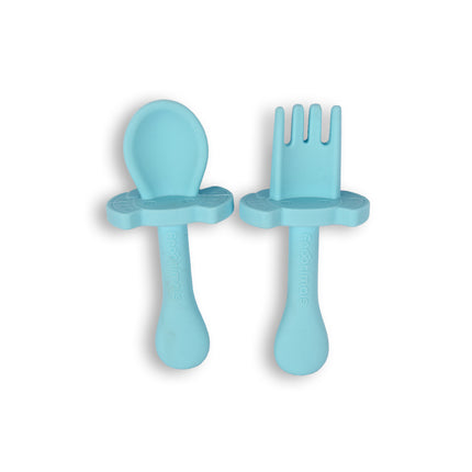 Bestekset | Kinderbestekset | Vaatwasmachinebestendig: tot 220 °C | met 1stuk lepel,1stuk vork | BPA Free | 12.5cm*5cm 