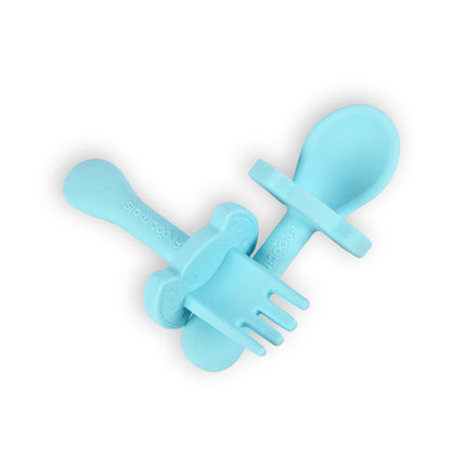Bestekset | Kinderbestekset | Vaatwasmachinebestendig: tot 220 °C | met 1stuk lepel,1stuk vork | BPA Free | 12.5cm*5cm 