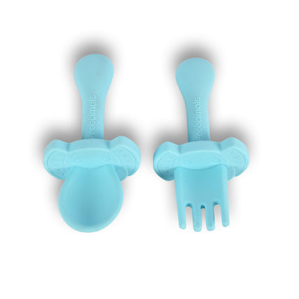 Bestekset | Kinderbestekset | Vaatwasmachinebestendig: tot 220 °C | met 1stuk lepel,1stuk vork | BPA Free | 12.5cm*5cm 
