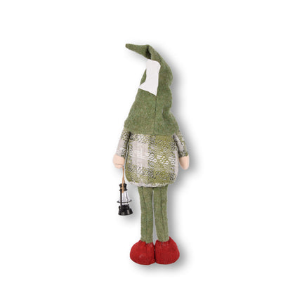 gnoom kerst | groen | gezichtsloze | Gnoom | polyester | 270g | kerstmis | 55cm*15.5cm