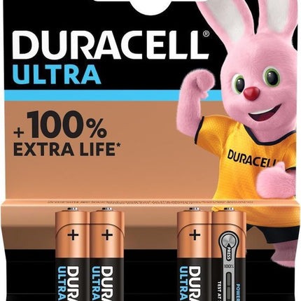 BATTERIJ Ultra POWER AAA / LR 4 stuks - AAA LR03/MX2400 100% Extra levensduur