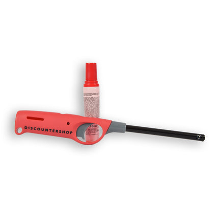 Navulbare Barbecue Aansteker - Discountershop - Rood - Kunststof - 5 stuks - BBQ Aansteken