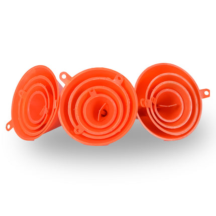 Trechterset | Set Van 3 | Orange | Keukengerei | Keukenaccessoires | Verschillende Maten | 3 set of 4 pieces assorted sizes