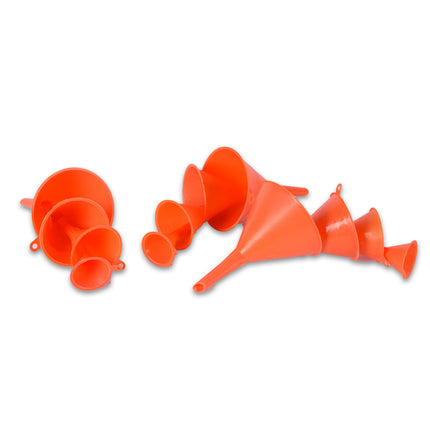 Trechterset | Set Van 3 | Orange | Keukengerei | Keukenaccessoires | Verschillende Maten | 3 set of 4 pieces assorted sizes