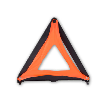 Gevarendriehoek | Waarschuwingsdriehoek | Oranje&rood,zwart | Veiligheidsdriehoek | kunststof/metaal | 40cm*42.5cm 